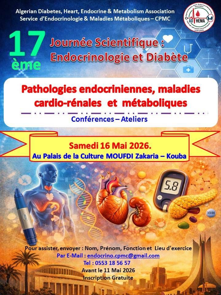 17e JOURNÉE SCIENTIFIQUE ENDOCRINOLOGIE ET DIABÈTE